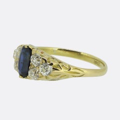 Victorian Sapphire and Diamond Ring