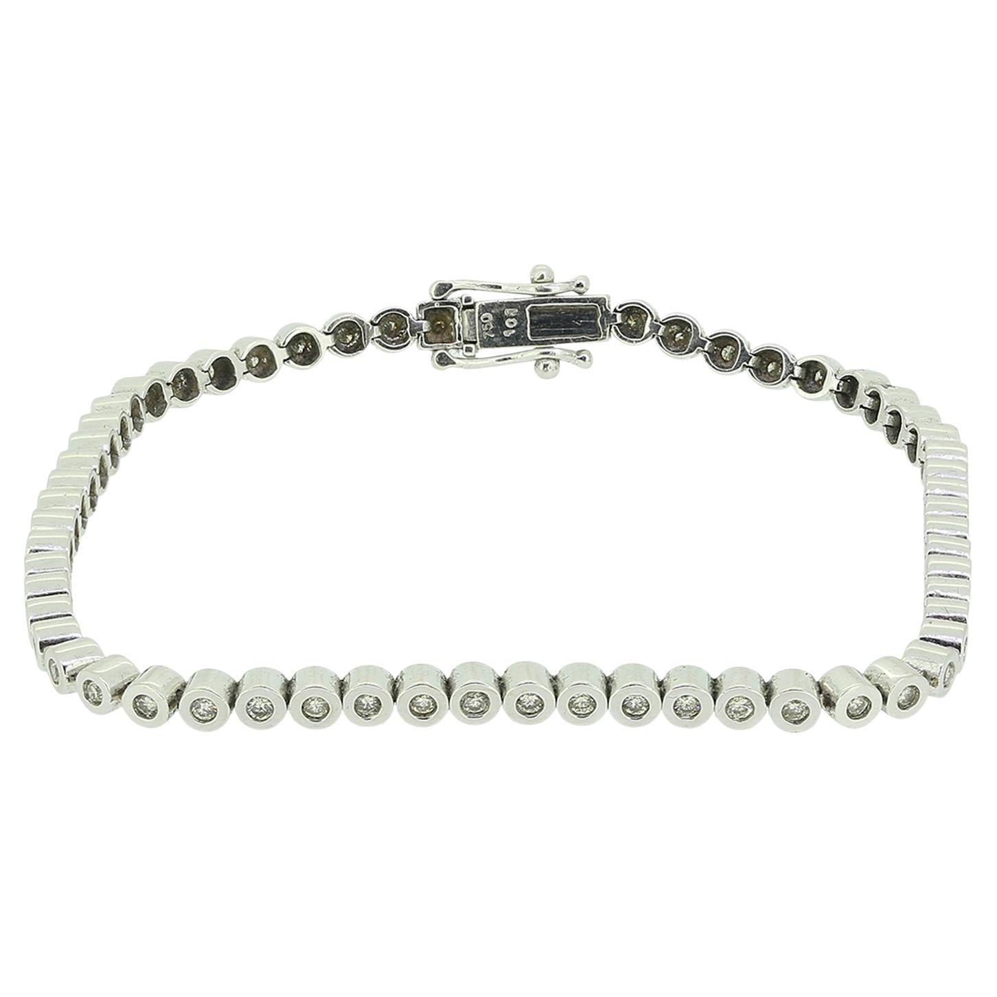 1.01 Carat Diamond Line Bracelet