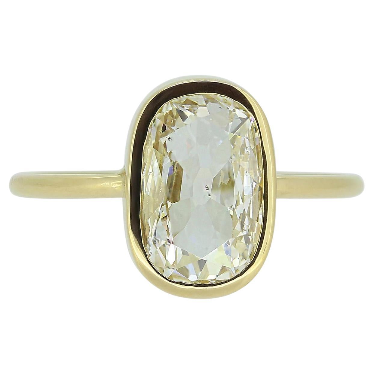 2.01 Carat Diamond Solitaire Ring For Sale