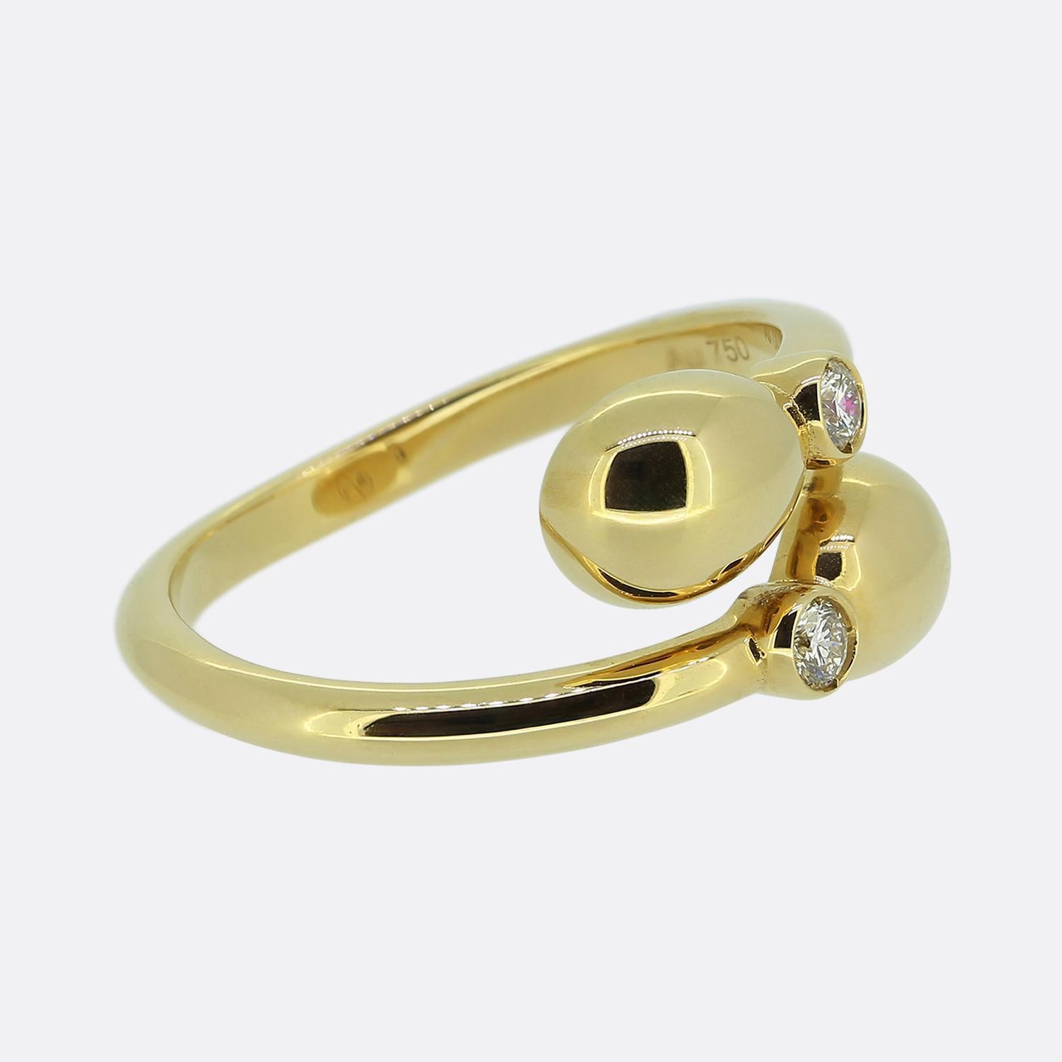 Fabergé Diamant-Essenz Crossover Ring (Brillantschliff) im Angebot
