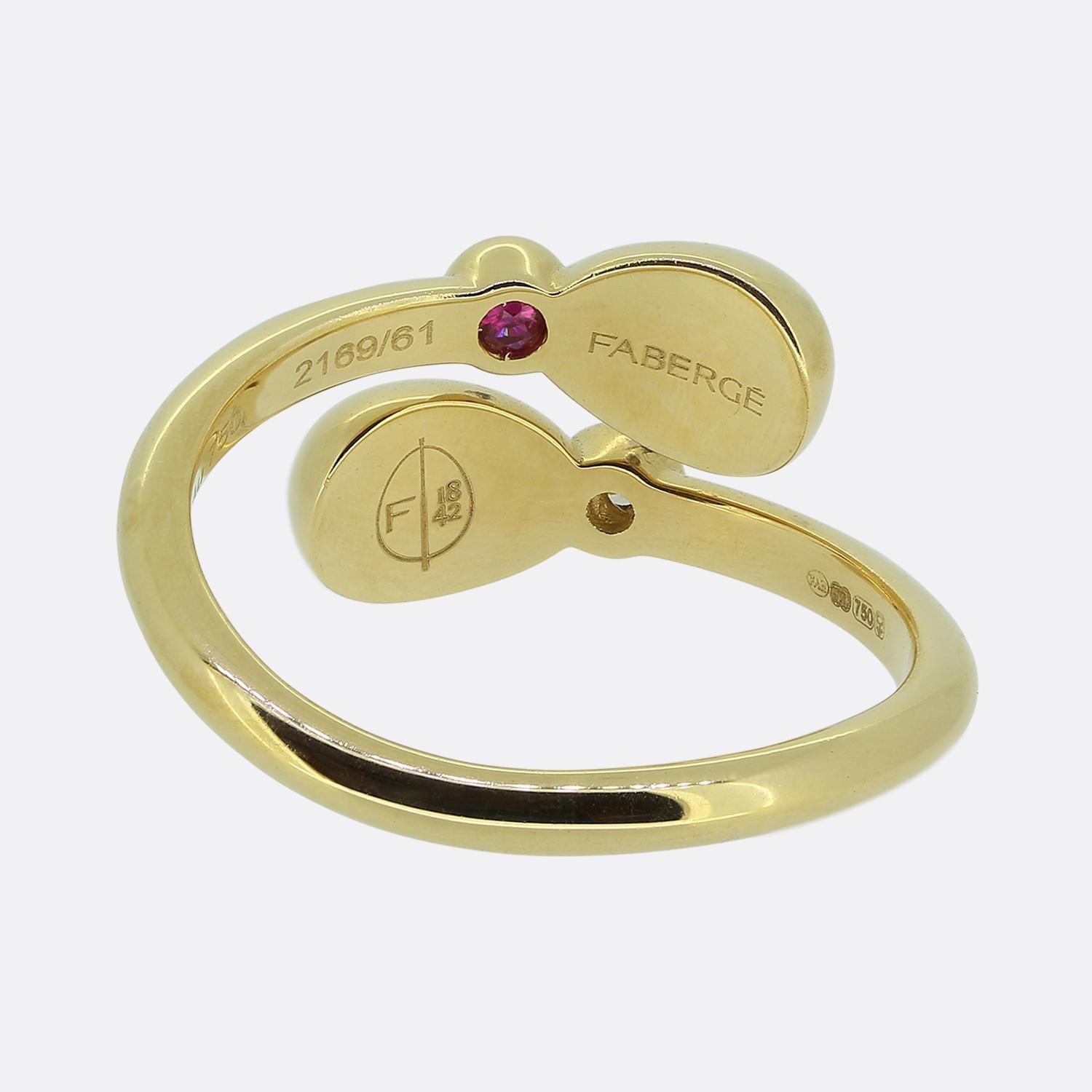 Fabergé Diamant-Essenz Crossover Ring im Zustand „Hervorragend“ im Angebot in London, GB
