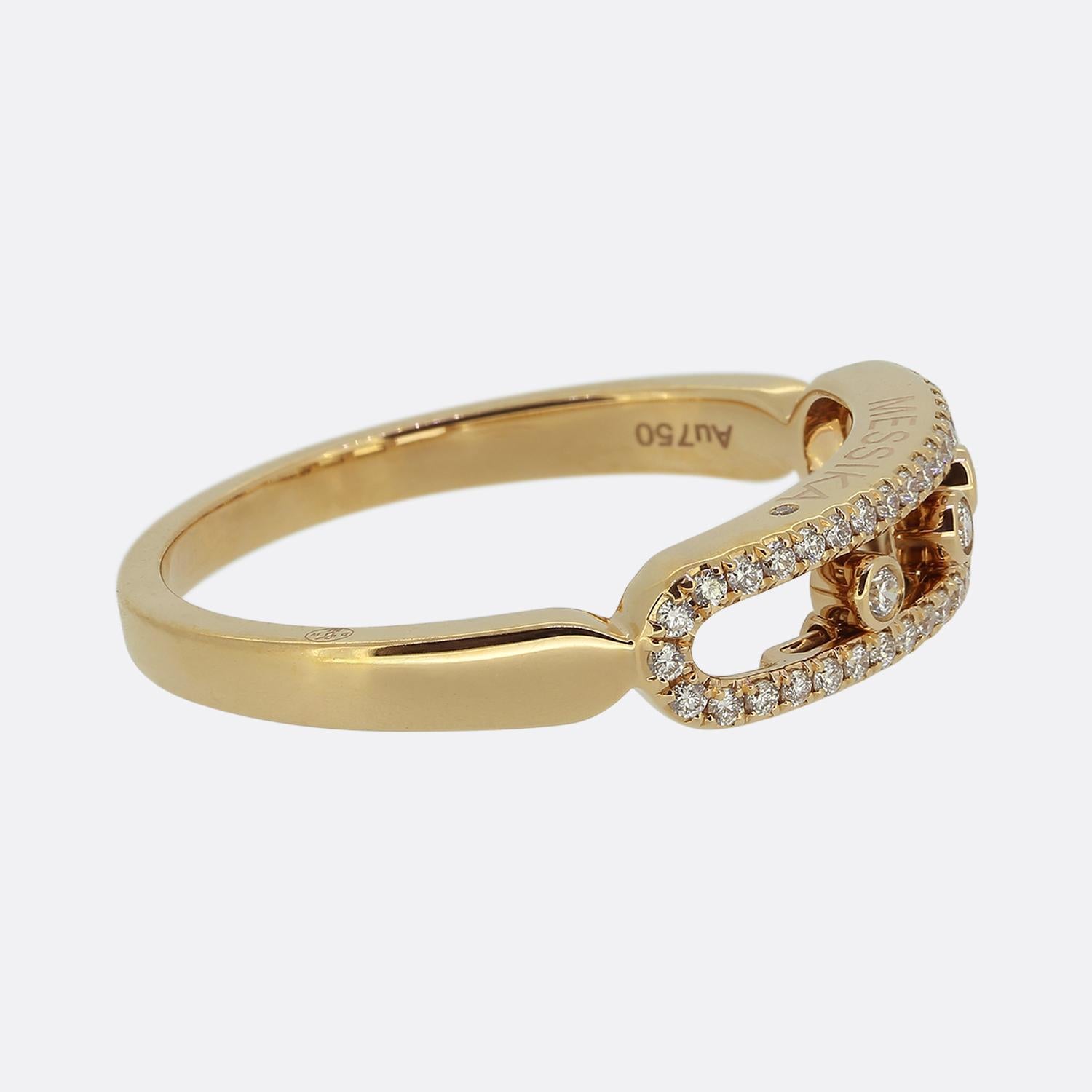 Messika Diamant Baby Move Classique Pavé Ring (Brillantschliff) im Angebot