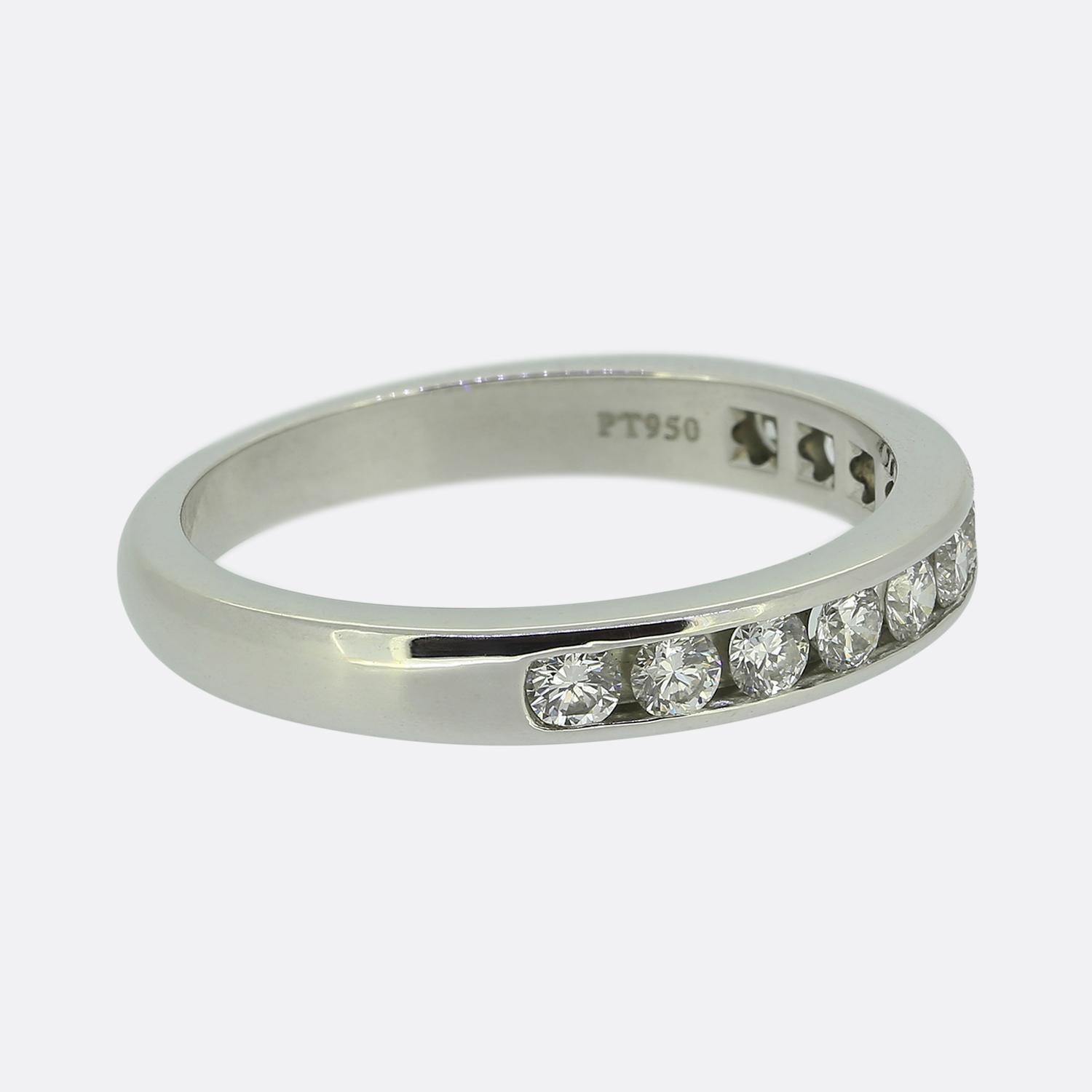 Tiffany & Co. Diamant-Halb-Ewigkeitsring (Brillantschliff) im Angebot