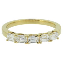 Vintage 0.94 Carat Baguette Cut Diamond Ring