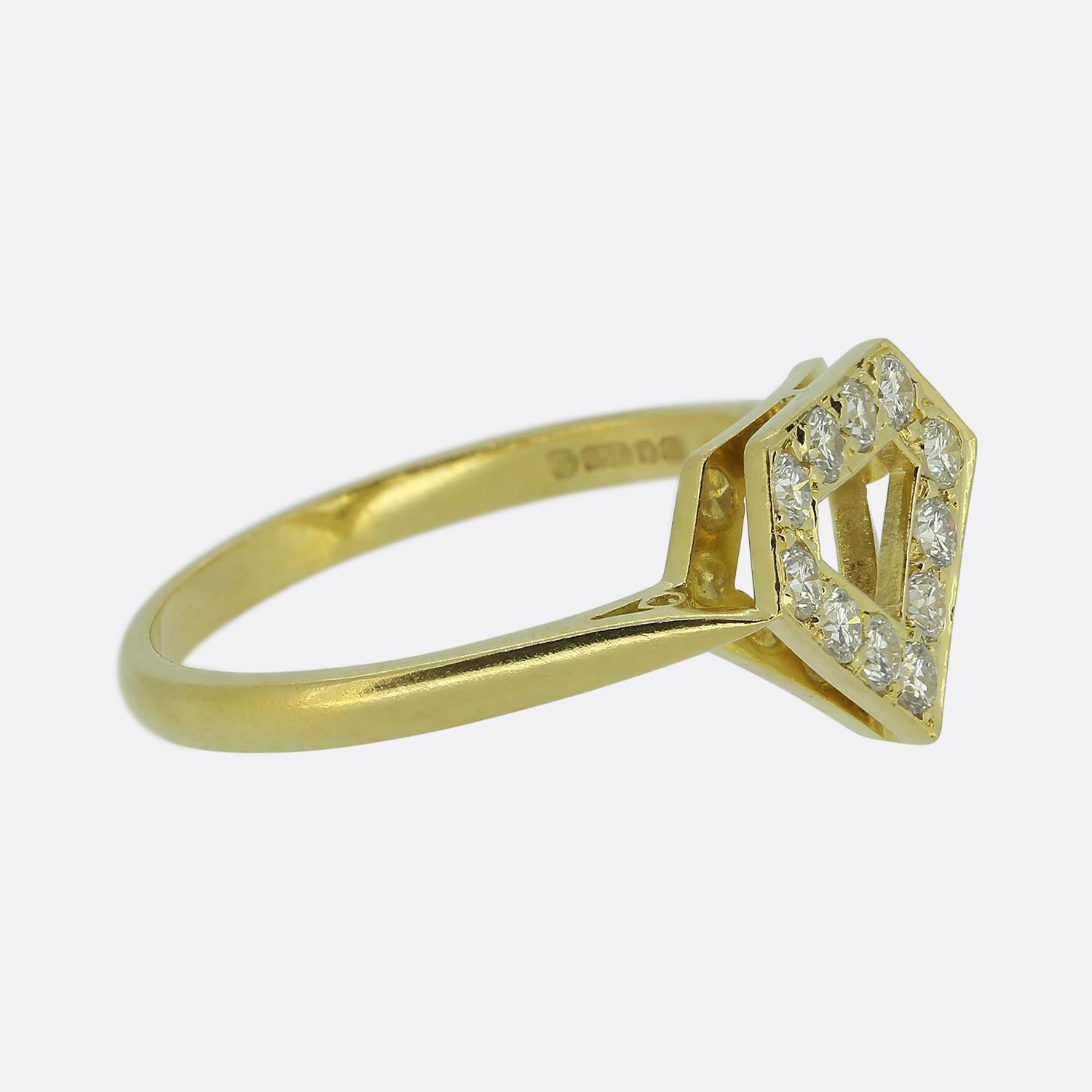 Brilliant Cut Garrard Diamond Cluster Ring For Sale