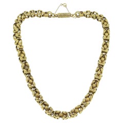 Vintage-Goldkette mit ausgefallenen Gliedern