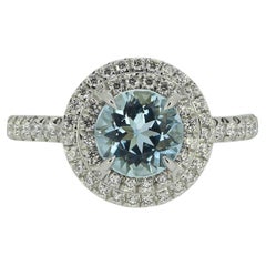 Tiffany & Co. Aquamarine and Diamond Soleste Ring
