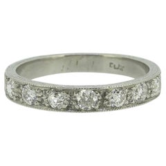 Art Deco 0.84 Carat Diamond Half-Eternity Ring Size P (56.5)
