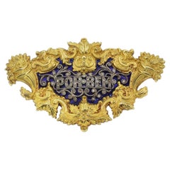 Antique Enamel and Diamond Brooch