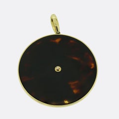 Jean & Pierre Bellin Aquarius Zodiac Sign Medallion Pendant