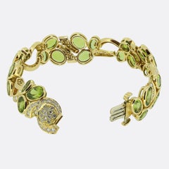 Boodles „Great Vine“-Armband mit Peridot und Diamanten