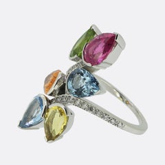 Anello "Castaway" con pietre preziose di Boodles