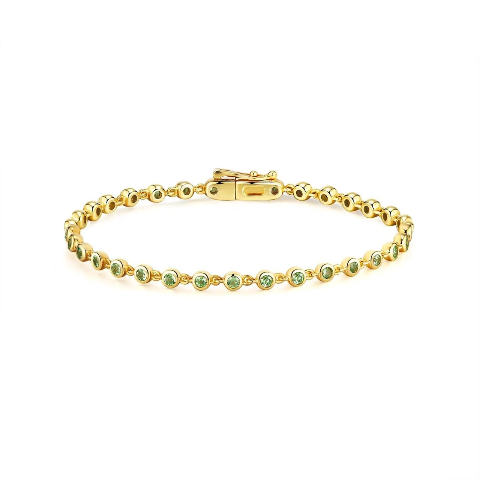 Nina Zhou Tsavorite Link Bracelet