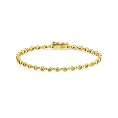 Nina Zhou Tsavorite Link Bracelet