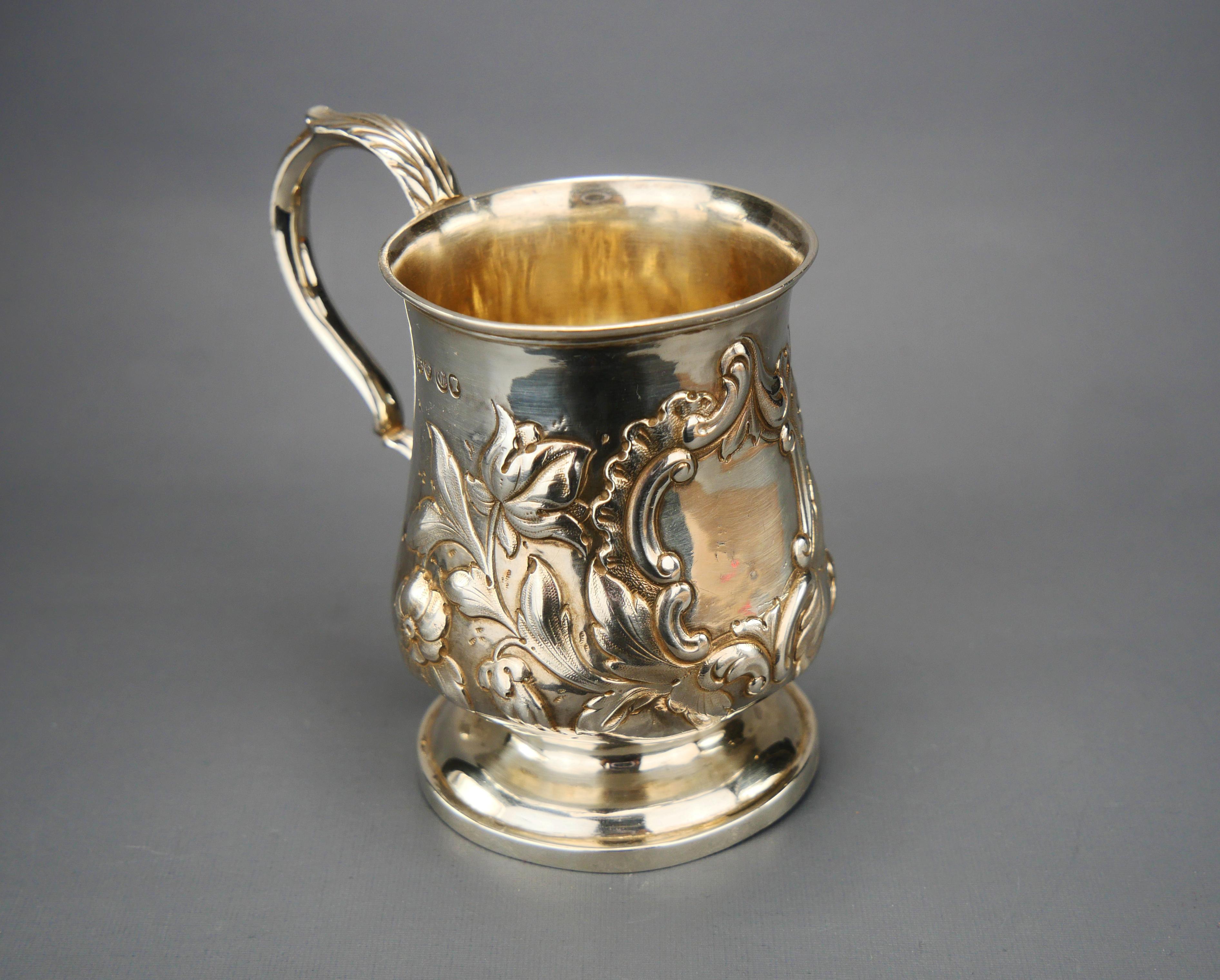 Vittoriano 1838 Coppa Vittoriana Britannica W.Stocker in argento massiccio 925 / 130 gr. in vendita