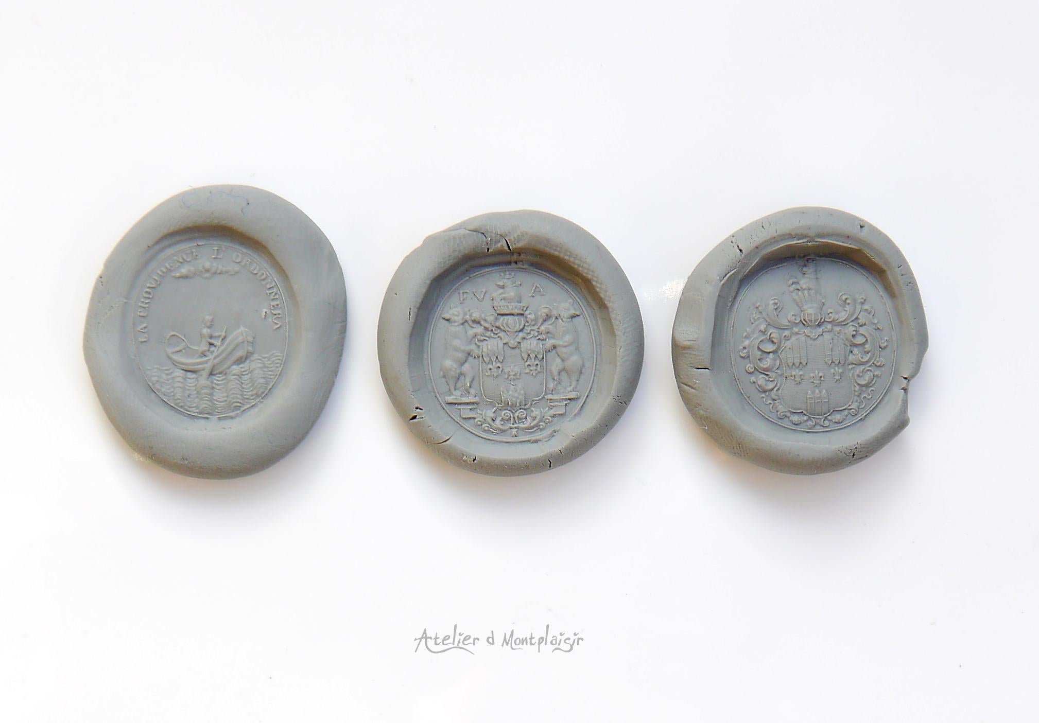 1676 Friedrich von Arenstorff Intaglio Fob wax Seal Rock Crystal Silver en vente 7