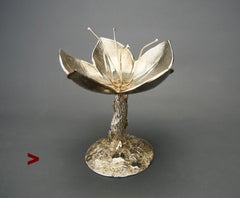 1894 Flower Jewelry Rings Demo Stand solid 830 Silver / 103 gr