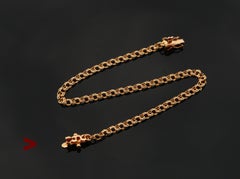 Bracciale vintage con catena Bismark in oro massiccio 18 carati / 18,5 cm / 3 gr