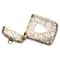 1891 Britisches Minshull & Latimer Streichholz-Dosen-Etui aus 925er Sterlingsilber / 11 g