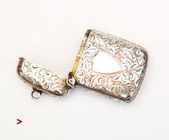 1891 British Minshull & Latimer 925 Sterling Silver Match Pill Box /11gr