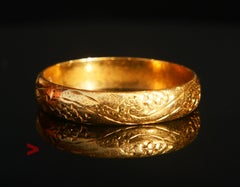 1874 Men Wedding Ring solid 23K Gold ØUS 9.75 / 4.3 gr