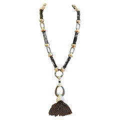 Collana con diamanti e onice di René Boivin