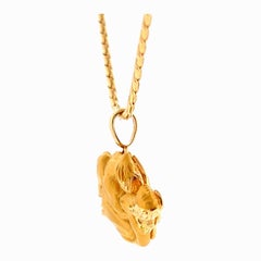 Carrera y Carrera 18K Gold Intertwined Couple Erotic Pendant Necklace