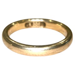 Fede nuziale vintage in oro giallo 14K