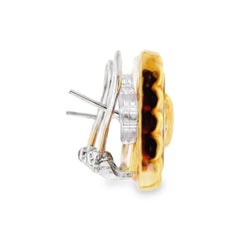 Orecchini vintage Rudolf Friedmann in oro 18 carati con diamanti a forma di cuscino, 0,72 carati in totale