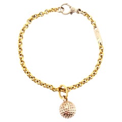 Bracelet Pomellato en or 18 carats avec pendentif en forme de boule