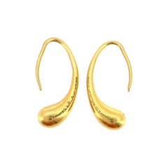 Tiffany & Co. Boucles d'oreilles en forme de larme Elsa Peretti, en or 18 carats, Espagne