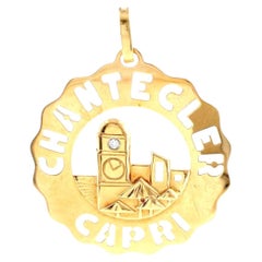 Chantecler Capri 18K Large Logo Piazzetta Charm