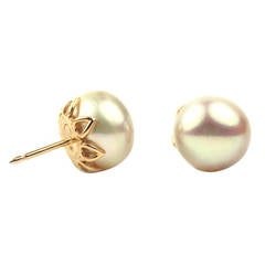Freshwater Pearl Rose Gold Earrings 8