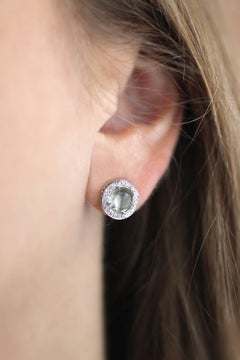 Orecchini con berillo e diamanti