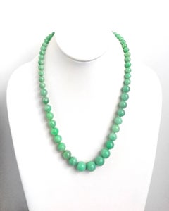 Julius Cohen Jade Bead Necklace