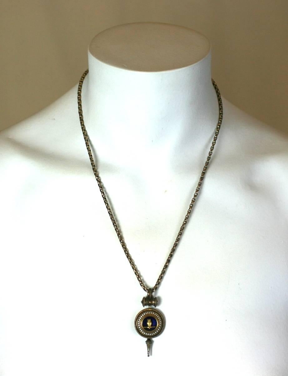 Collana di gufi vittoriani revivalisti in vendita 2