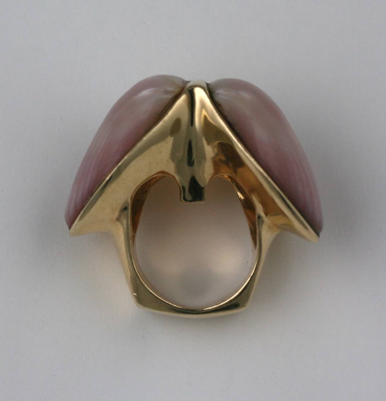 Women's Marguerite Stix Double Shell Ring, Margaretacea