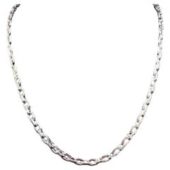 Cartier White Gold Mariners link necklace 18k