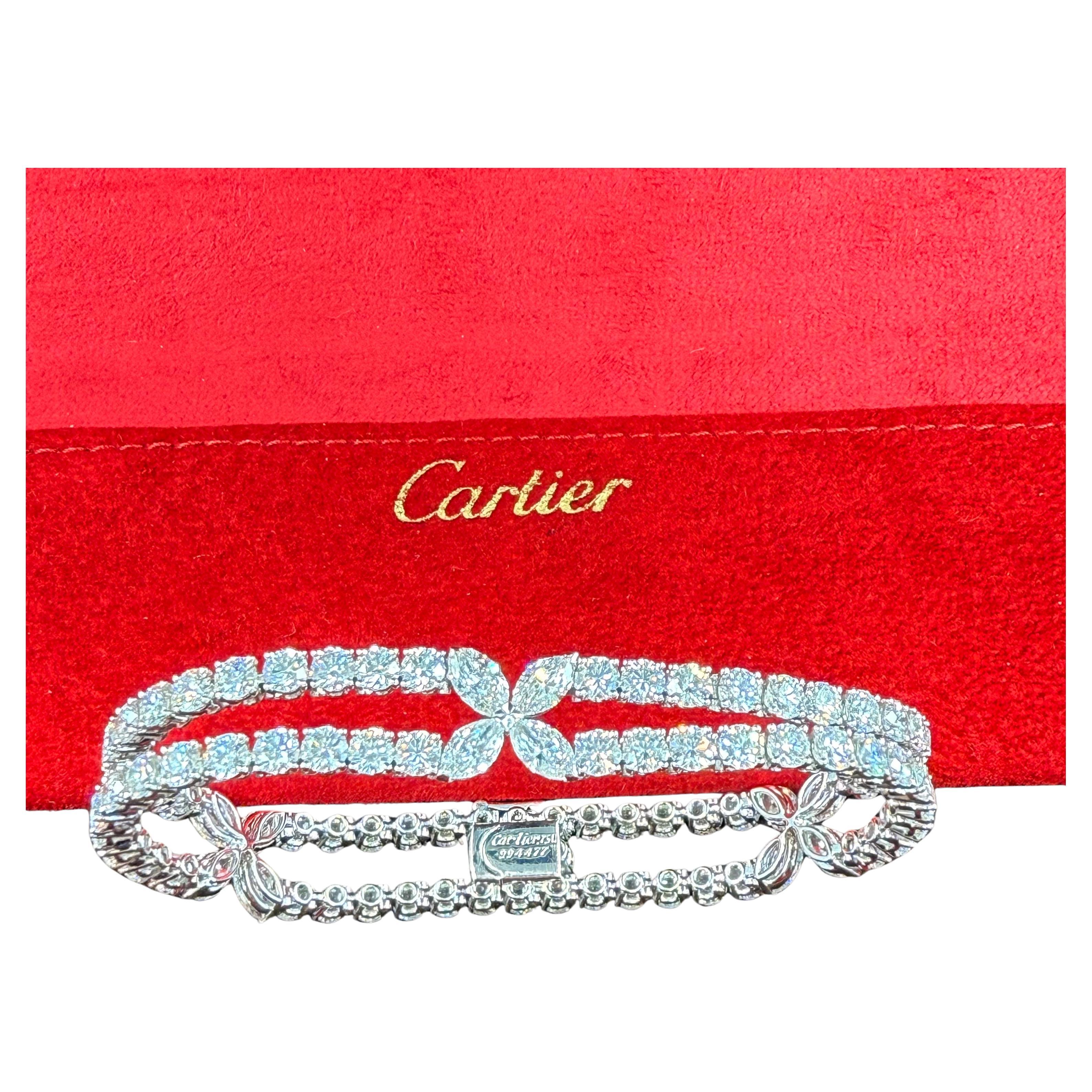 Cartier Paris , Circa 1990 Flexible Diamond Bracelet For Sale