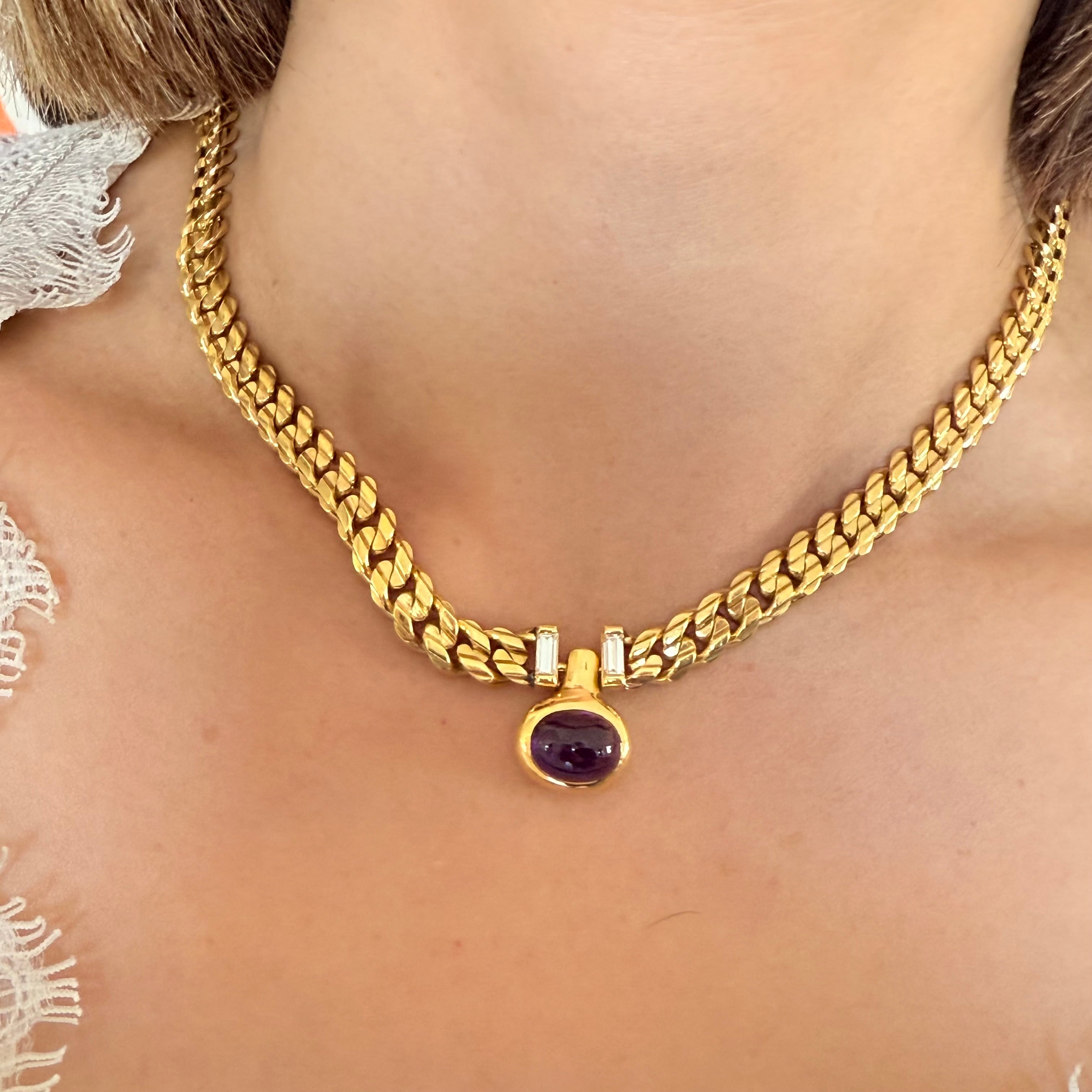 BVLGARI Gliederhalskette aus 18 Karat Gelbgold im Angebot 1