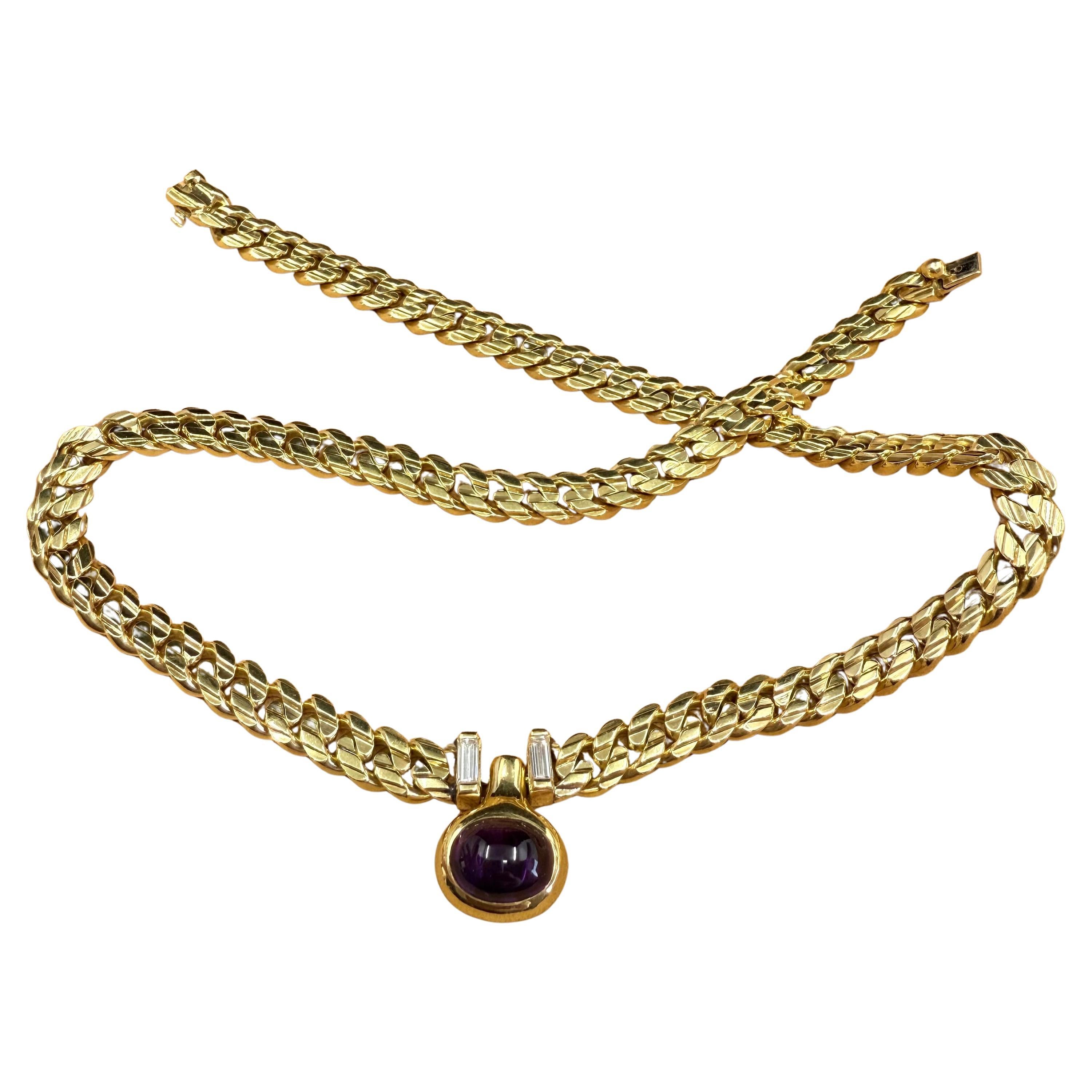 BVLGARI Gliederhalskette aus 18 Karat Gelbgold im Angebot 2