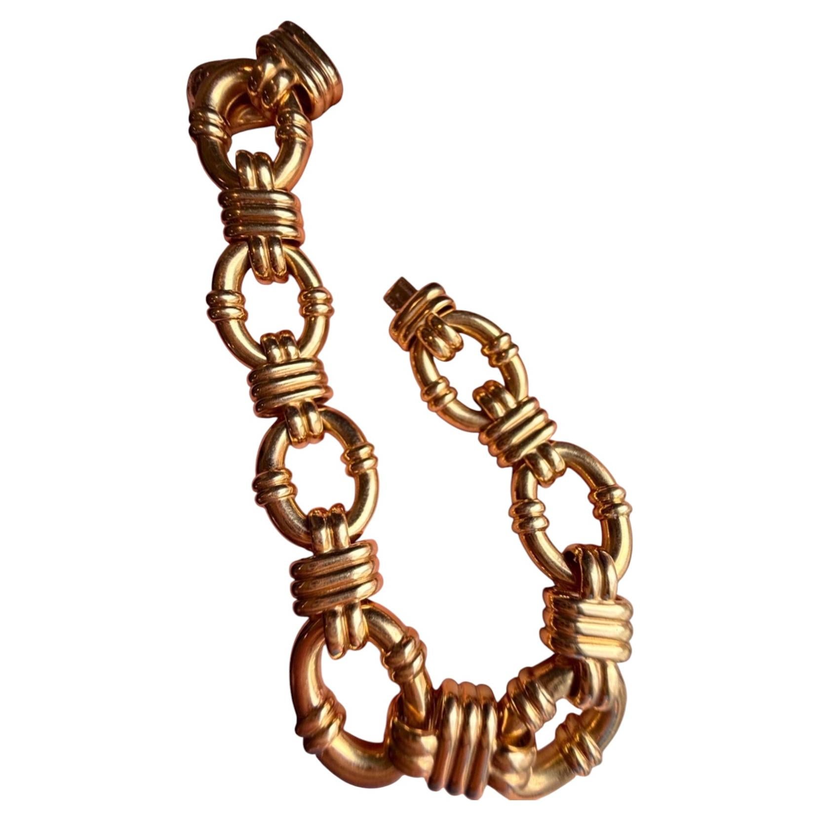 Pulsera de eslabones de oro amarillo de 18 quilates de Tiffany & Co.