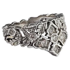 Carrera y Carrera Ring  Contemporary 20th Century 0.30 Ctw  Diamonds 18k Gold