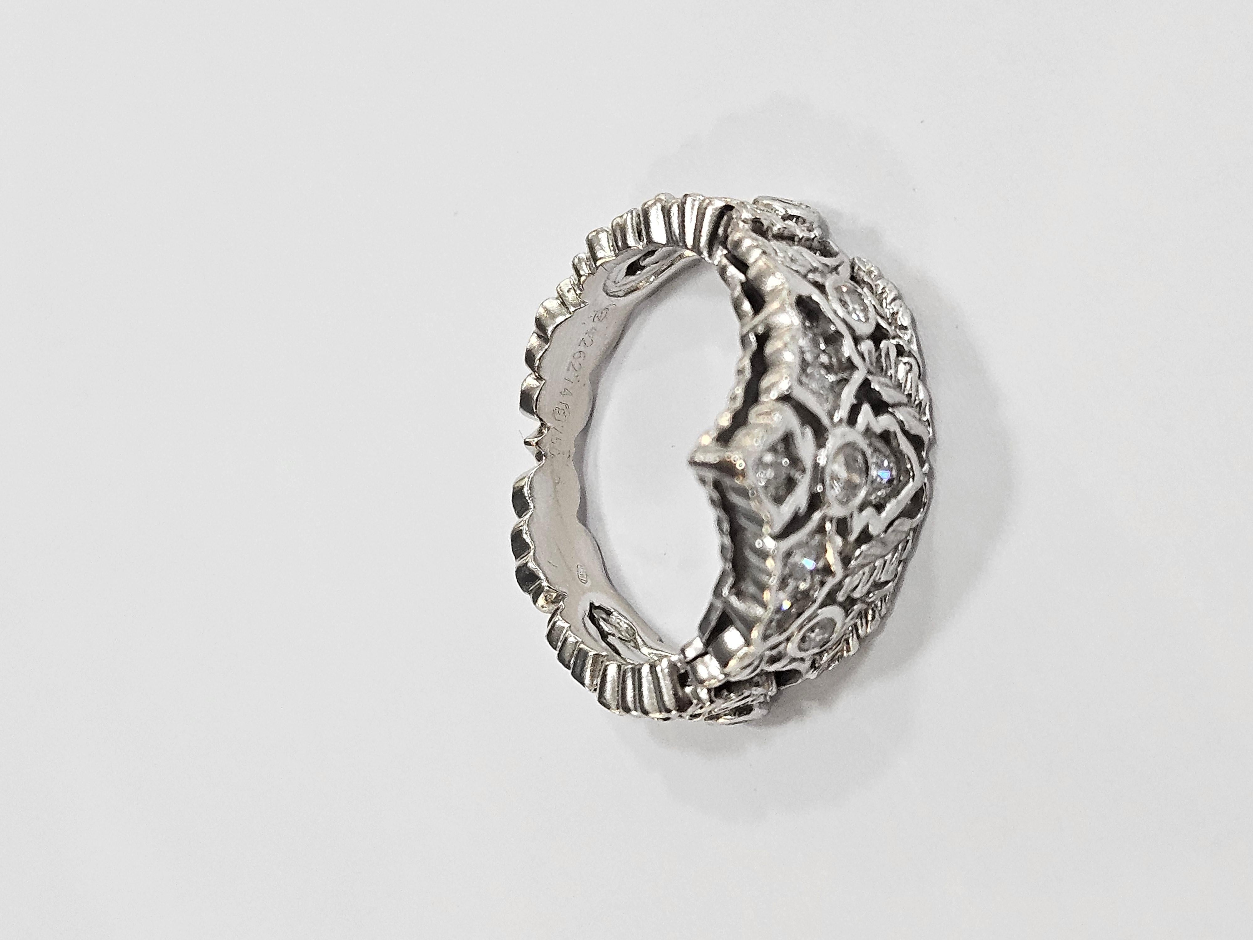 Carrera y Carrera Contemporary 20th Century 2.70ct Diamonds 18k Gold Ring For Sale 7