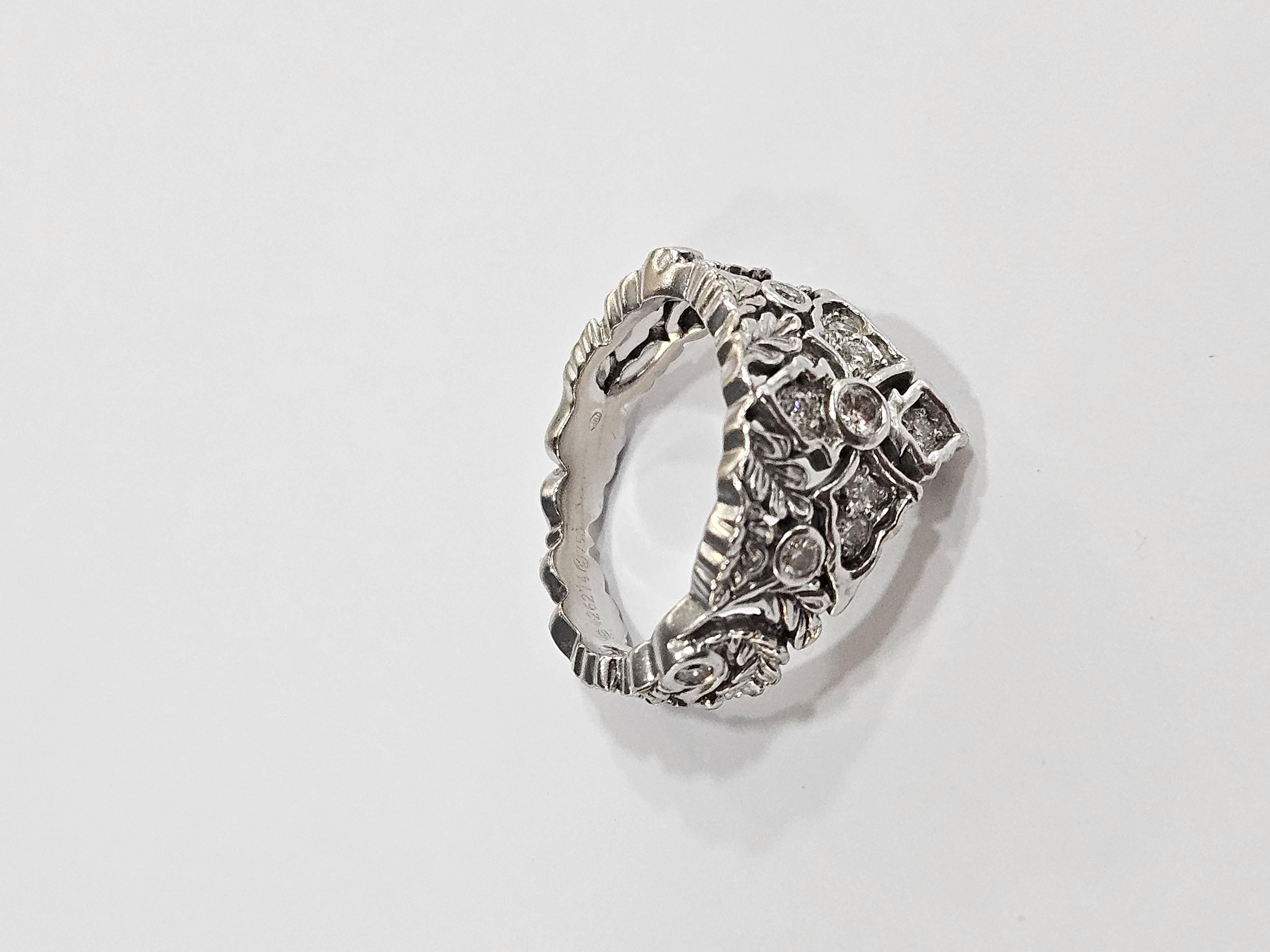 Carrera y Carrera Contemporary 20th Century 2.70ct Diamonds 18k Gold Ring For Sale 10