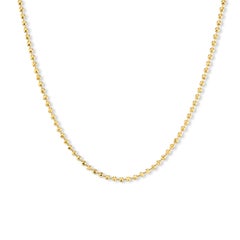 22K Yellow Gold, 3mm, 20" Disco Ball Chain by Buddha Mama