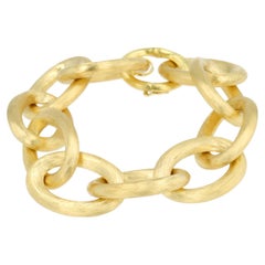 Pulsera de eslabones de oro amarillo de 18 quilates de Rudolf Friedmann Lujo alemán hecho a mano