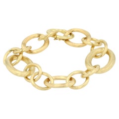 Pulsera de eslabones de Rudolf Friedmann en oro amarillo de 18 quilates, con eslabones de distintos tamaños Hecho a mano en Alemania