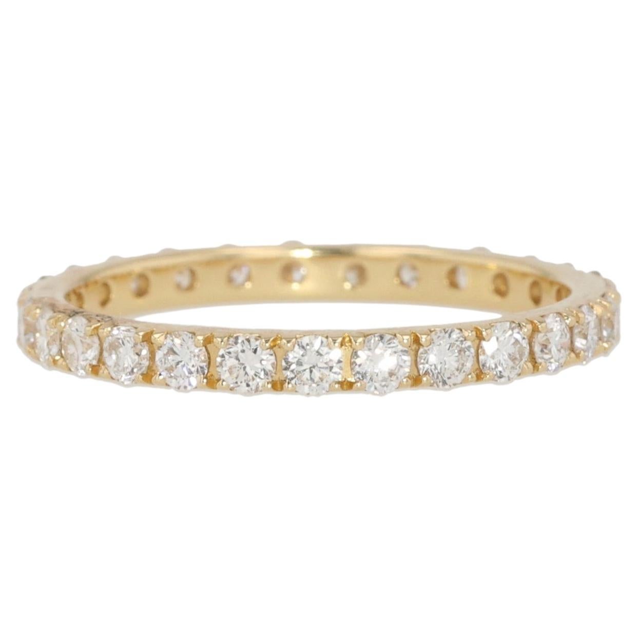 Alianza «Eternity» de Kimberly Collins en oro amarillo de 18 quilates con diamantes