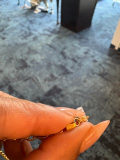 Collar de Michael Bondanza con moneda griega de Heracles y diamantes, en oro amarillo de 18 quilates